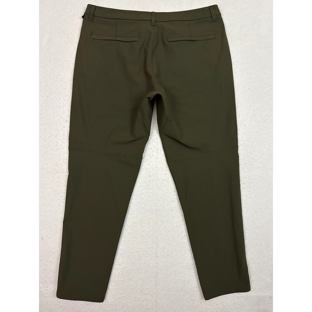 Lululemon Commission ABC Pants Mens 38 Dark Olive Slim Warpstreme 32 Inch